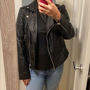 Barneys Original leather biker jacket